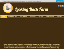 Tablet Screenshot of lookingbackfarm.com